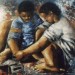 Scène d'Enfant Malgache